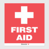 Eerste steun sticker (Vel)