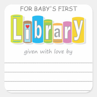 Eerste Sticker Bibliotheekboekenplaat