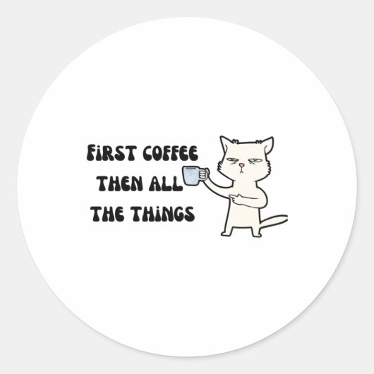 Eerste Sticker koffie (Voorkant)