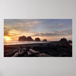 Eerste strand bij La Push Washington Poster