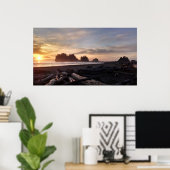 Eerste strand bij La Push Washington Poster (Thuiskantoor)