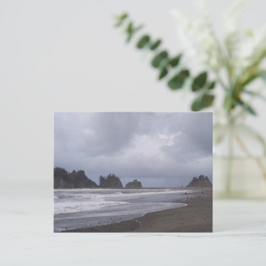 Eerste strand bij LaPush Briefkaart (Staand voorkant)