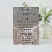 Eerste strand op feestdag 2023 kaart (Staand voorkant)