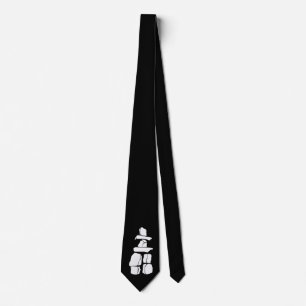 Eerste Stropdas Inukshuk Inuit standaard art Strop