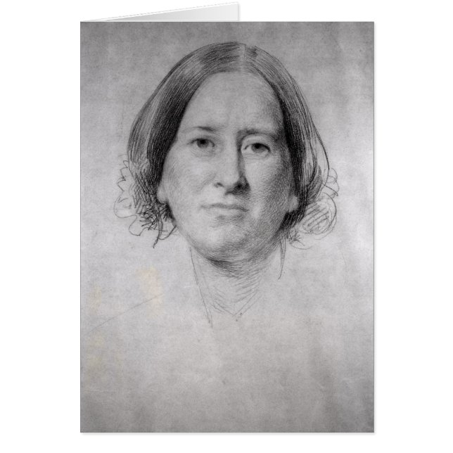Eerste studie over het portret van George Eliot (Voorkant)