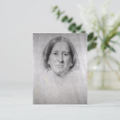 Eerste studie over het portret van George Eliot Briefkaart (Staand voorkant)