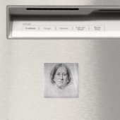 Eerste studie over het portret van George Eliot Magneet (Insitu (Vaatwasser))