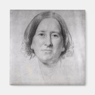 Eerste studie over het portret van George Eliot Magneet