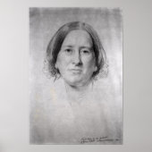 Eerste studie over het portret van George Eliot Poster (Voorkant)