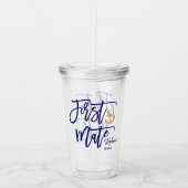 Eerste stuurman getuige Kust Acryl Drinkbeker (Voorkant)