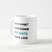 eerste stuurman, geweldig koffiemok (Voorkant links)