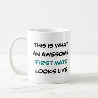 eerste stuurman, geweldig koffiemok