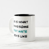 eerste stuurman, geweldige tweekleurige koffiemok (Voorkant links)