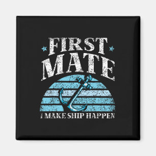 Eerste stuurman Ik laat schip gebeuren Boot Jacht Magneet