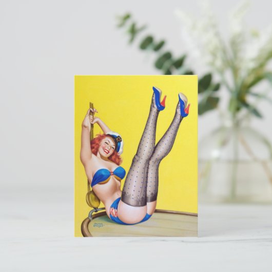 Eerste stuurman: Peter Driben 1953 Briefkaart (Staand voorkant)