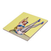 Eerste stuurman: Peter Driben 1953 Tegeltje (Zijkant)