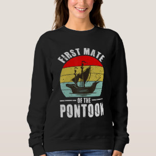 Eerste stuurman van het ponton  retro ponton ca trui