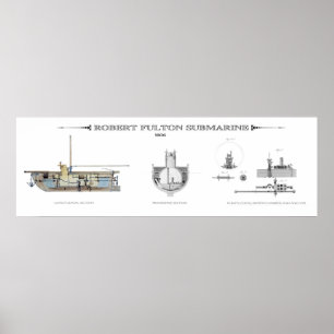 EERSTE SUBMARINE 1806 POSTER