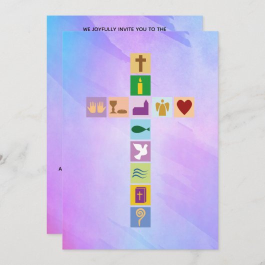 Eerste Symbolen van het Heilige Communistische Kru Kaart (Voorkant / Achterkant)