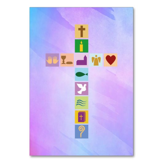 Eerste Symbolen van het Heilige Communistische Kru Kaart (Achterkant)