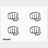 Eerste symbool ovale sticker (Vel)