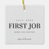 Eerste taak als Fysieke Therapist DPT Keramisch Ornament (Voorkant)