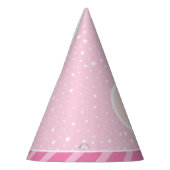 Eerste Tand Baby Roze Meisje Party Pet Feesthoedjes (Links)