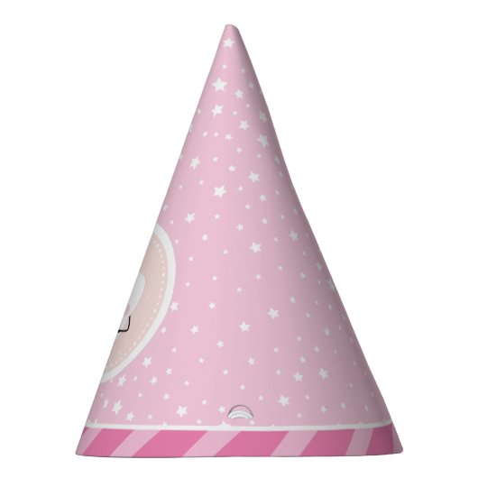 Eerste Tand Baby Roze Meisje Party Pet Feesthoedjes (Rechts)