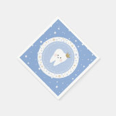 Eerste Tand en Sterren Papier Servet (Hoek)