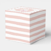 Eerste Tand Party Roze Favor Box Bedankdoosjes (Achterkant)