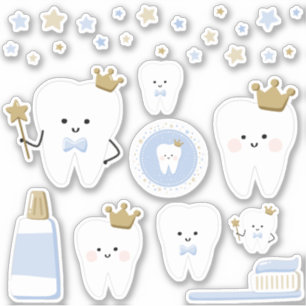 Eerste Tand Stickers, Scrapbooking of Feestdecorat Sticker