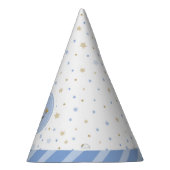 Eerste Tand Wit Blauw Jongen Party Pet Feesthoedjes (Rechts)