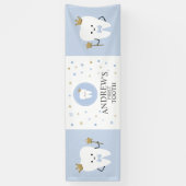 Eerste Tandfeestversiering. bewerkbaar Spandoek (Verticaal)