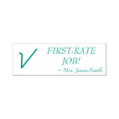 "EERSTE TARIEVEN TAAK!" + Naam van Aangepaste inst Zelfinktende Stempel (Design)