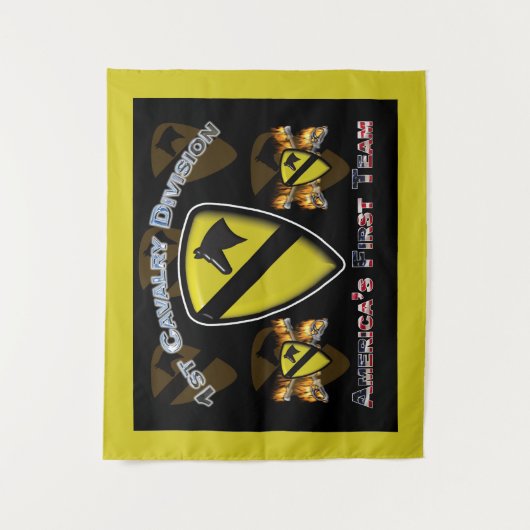 Eerste Team 1e Cavaleriedivisie Wandkleed (Voorkant)