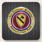 Eerste team van de divisie Cavalry Bier Onderzetter (Voorkant)