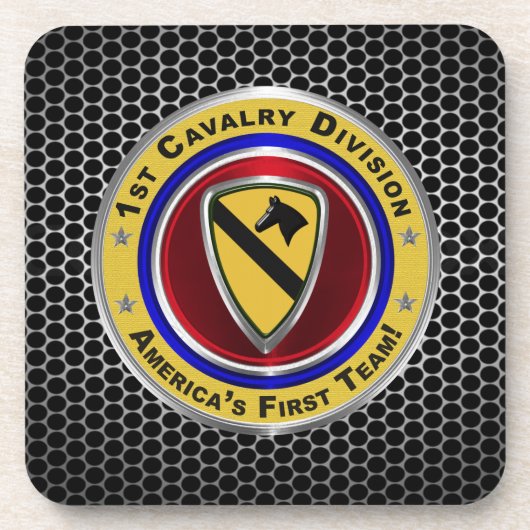 Eerste team van de divisie Cavalry Bier Onderzetter (Voorkant)