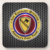 Eerste team van de divisie Cavalry Bier Onderzetter (Voorkant)