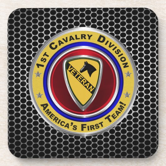 Eerste team van de divisie Cavalry Bier Onderzetter (Voorkant)