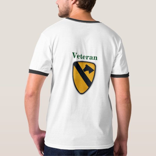 Eerste team veteranen van het Cavalry Cav Airmobil T-shirt (Achterkant volledig)