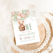 Eerste Teddybeer Boy Boho 1e verjaardag Kaart