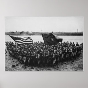 Eerste tegen United States Marine Corps 1918 Poster