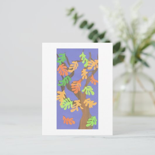 Eerste teken van Herfst Briefkaart (Staand voorkant)