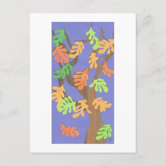 Eerste teken van Herfst Briefkaart (Voorkant)