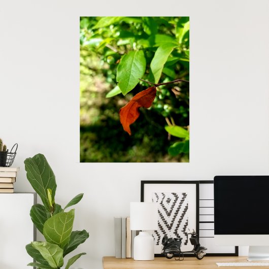 Eerste tekenen van Herfst Poster Print (Thuiskantoor)