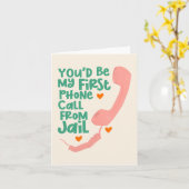 Eerste telefoontje kaart (Gele Bloem)