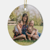 Eerste Tennessee Kerst Rood Foto Jaar Keepsake Keramisch Ornament (Links)