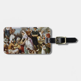 eerste Thanksgiving Bagagelabel