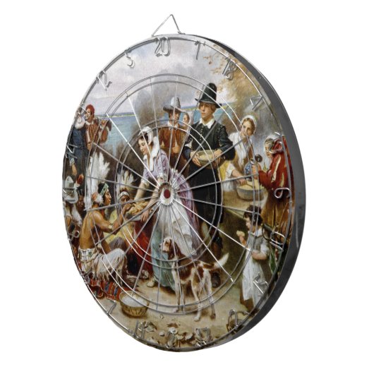 eerste Thanksgiving Dartbord (Voorkant Rechts)