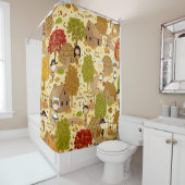 Eerste Thanksgiving Douchegordijn (In situ)